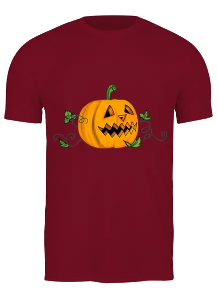 Заказать мужскую футболку в Москве. Футболка классическая Хеллоуин от BAD OWL - готовые дизайны и нанесение принтов.