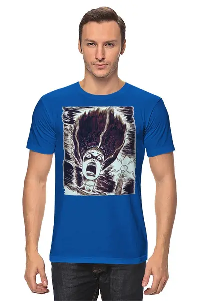 Заказать мужскую футболку в Москве. Футболка классическая Art Horror от Leichenwagen - готовые дизайны и нанесение принтов.