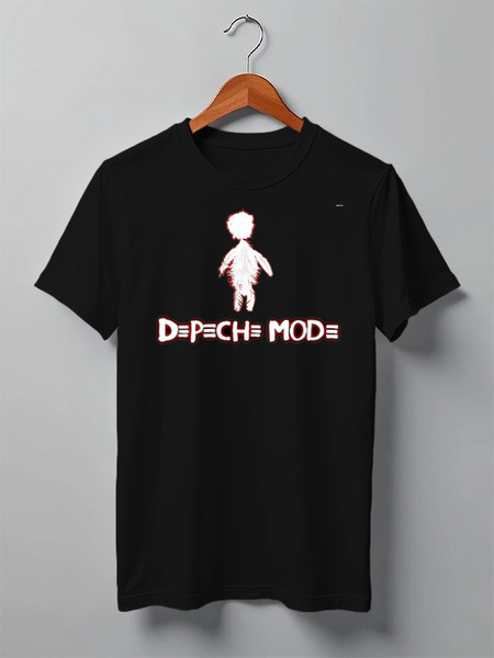 Заказать мужскую футболку в Москве. Футболка классическая Depeche Mode от Leichenwagen - готовые дизайны и нанесение принтов.