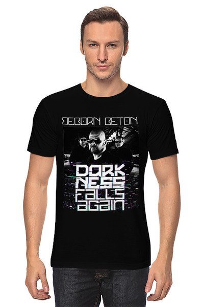 Заказать мужскую футболку в Москве. Футболка классическая Beborn Beton – Darkness Falls Again от OEX design - готовые дизайны и нанесение принтов.