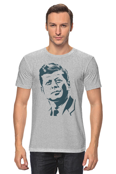 Заказать мужскую футболку в Москве. Футболка классическая Кеннеди от skynatural - готовые дизайны и нанесение принтов.