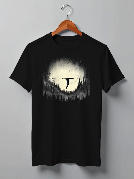 Заказать мужскую футболку в Москве. Футболка классическая Mountain Bike от oneredfoxstore@gmail.com - готовые дизайны и нанесение принтов.