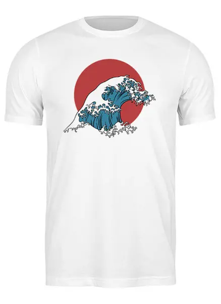 Заказать мужскую футболку в Москве. Футболка классическая Япония от andr - готовые дизайны и нанесение принтов.