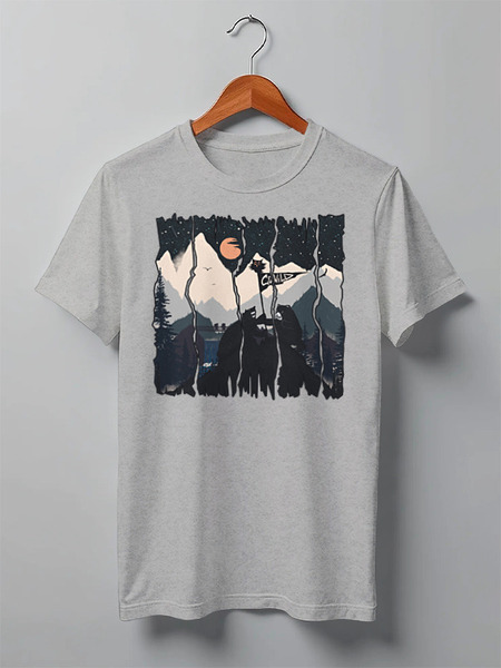 Заказать мужскую футболку в Москве. Футболка классическая Raising the Flag от oneredfoxstore@gmail.com - готовые дизайны и нанесение принтов.
