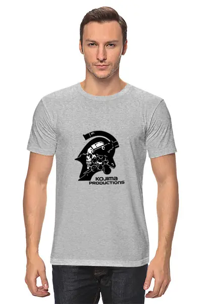 Заказать мужскую футболку в Москве. Футболка классическая Death Stranding от THE_NISE  - готовые дизайны и нанесение принтов.