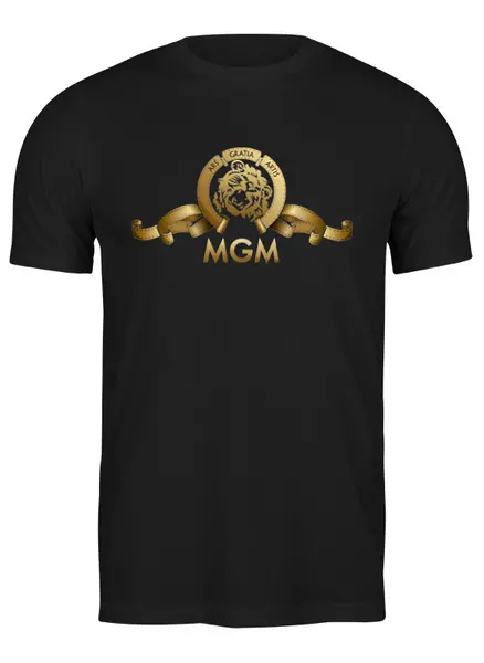 Заказать мужскую футболку в Москве. Футболка классическая Metro-Goldwyn-Mayer / MGM от KinoArt - готовые дизайны и нанесение принтов.
