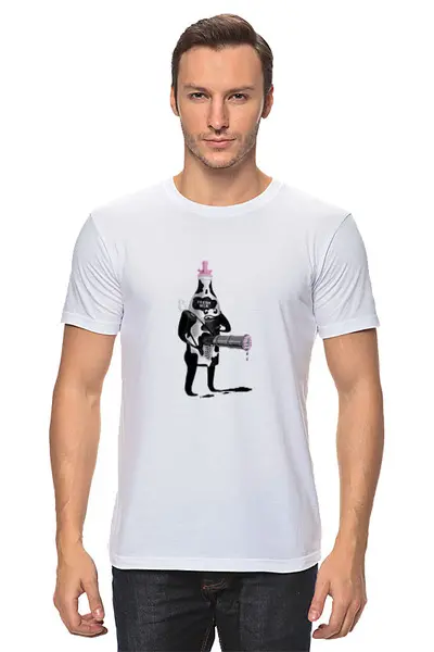 Заказать мужскую футболку в Москве. Футболка классическая Молоко-убийца          от alexeyd - готовые дизайны и нанесение принтов.