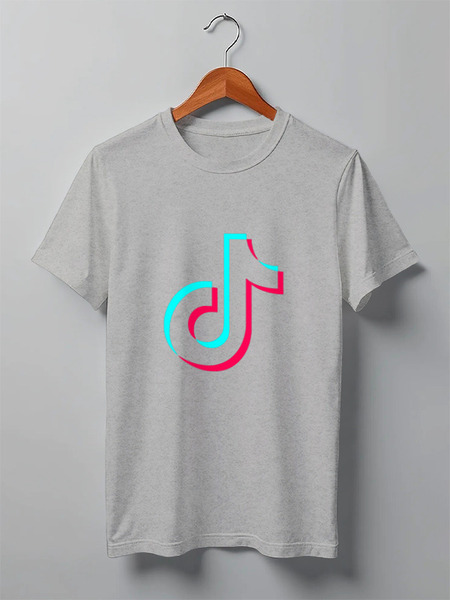 Заказать мужскую футболку в Москве. Футболка классическая TikTok  от DESIGNER   - готовые дизайны и нанесение принтов.
