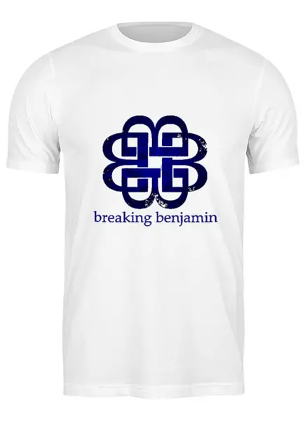 Заказать мужскую футболку в Москве. Футболка классическая Breaking Benjamin от Fedor - готовые дизайны и нанесение принтов.