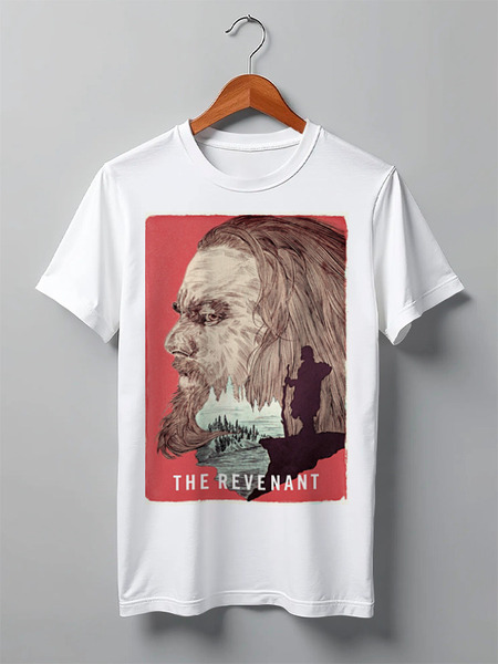 Заказать мужскую футболку в Москве. Футболка классическая Выживший / The Revenant от kino.printio.ru - готовые дизайны и нанесение принтов.