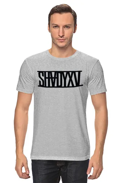 Заказать мужскую футболку в Москве. Футболка классическая EMINEM SHADYXV от FOR YOU - готовые дизайны и нанесение принтов.