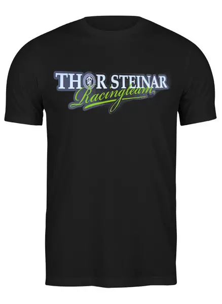 Заказать мужскую футболку в Москве. Футболка классическая Thor Steinar Brand от Leichenwagen - готовые дизайны и нанесение принтов.