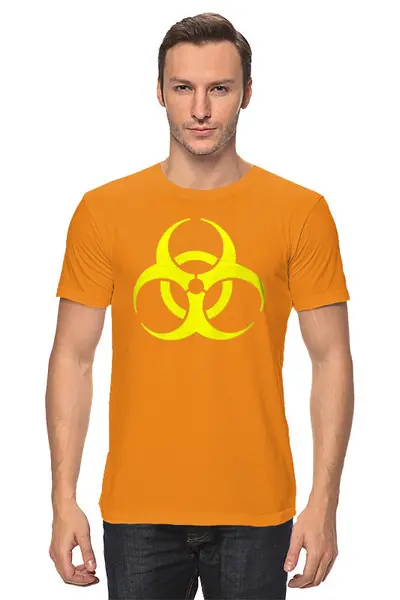 Заказать мужскую футболку в Москве. Футболка классическая Biohazard от Jimmy Flash - готовые дизайны и нанесение принтов.
