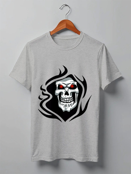 Заказать мужскую футболку в Москве. Футболка классическая Череп от Ирина - готовые дизайны и нанесение принтов.