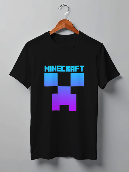 Заказать мужскую футболку в Москве. Футболка классическая MINECRAFT CREEPER от weeert - готовые дизайны и нанесение принтов.