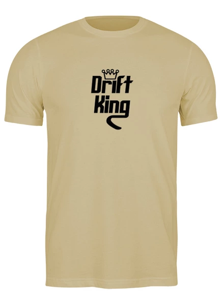 Заказать мужскую футболку в Москве. Футболка классическая "Drift King" от Данил Осипенко - готовые дизайны и нанесение принтов.