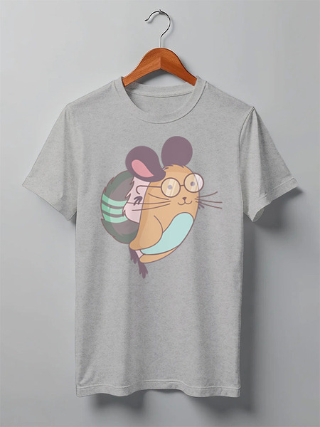 Заказать мужскую футболку в Москве. Футболка классическая Animals от oneredfoxstore@gmail.com - готовые дизайны и нанесение принтов.