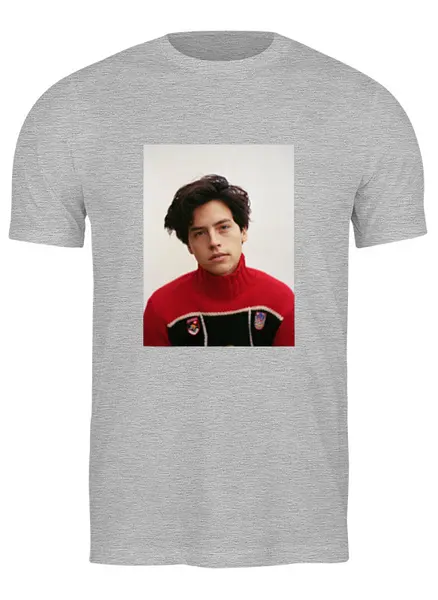 Заказать мужскую футболку в Москве. Футболка классическая Cole Sprouse от Polilog - готовые дизайны и нанесение принтов.