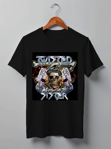 Заказать мужскую футболку в Москве. Футболка классическая Twisted sister от Fedor - готовые дизайны и нанесение принтов.