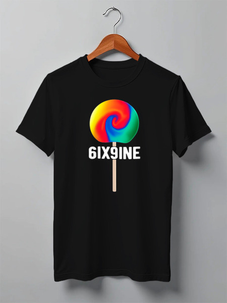 Заказать мужскую футболку в Москве. Футболка классическая 6ix9ine от #GOGEL#MOGEL от #GOGEL #MOGEL - готовые дизайны и нанесение принтов.