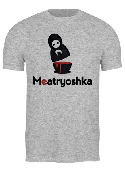 Заказать мужскую футболку в Москве. Футболка классическая Meatryoshka от Leichenwagen - готовые дизайны и нанесение принтов.