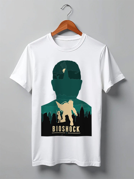 Заказать мужскую футболку в Москве. Футболка классическая Biochock poster от priceless - готовые дизайны и нанесение принтов.