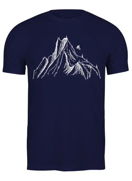 Заказать мужскую футболку в Москве. Футболка классическая Downhill от oneredfoxstore@gmail.com - готовые дизайны и нанесение принтов.
