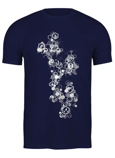 Заказать мужскую футболку в Москве. Футболка классическая Original Hexagon от oneredfoxstore@gmail.com - готовые дизайны и нанесение принтов.