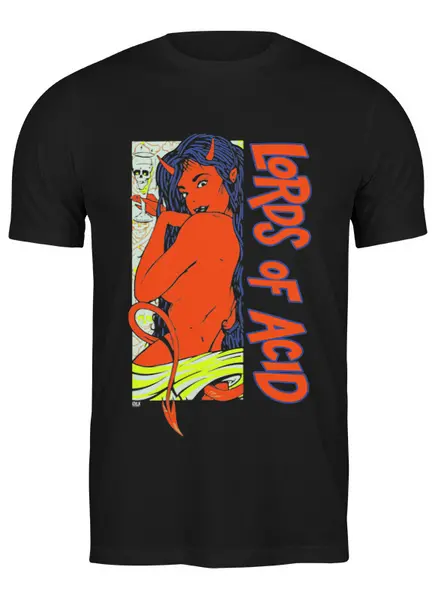 Заказать мужскую футболку в Москве. Футболка классическая Lords of Acid от OEX design - готовые дизайны и нанесение принтов.