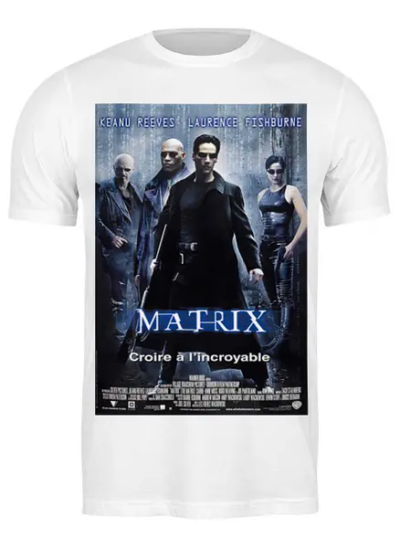 Заказать мужскую футболку в Москве. Футболка классическая Матрица / The Matrix от kino.printio.ru - готовые дизайны и нанесение принтов.