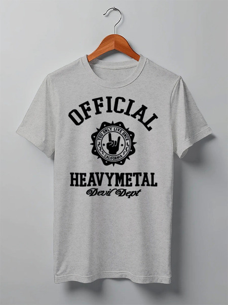 Заказать мужскую футболку в Москве. Футболка классическая Heavy Metal Art от Leichenwagen - готовые дизайны и нанесение принтов.