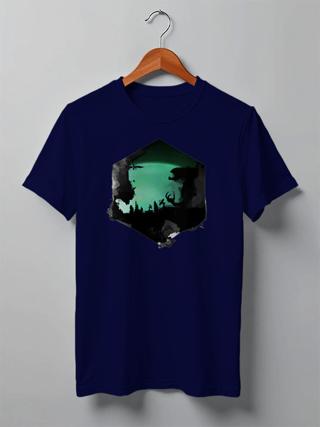 Заказать мужскую футболку в Москве. Футболка классическая Aliens от oneredfoxstore@gmail.com - готовые дизайны и нанесение принтов.