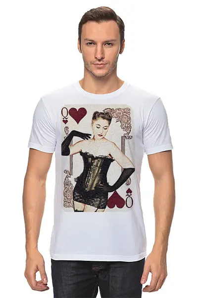 Заказать мужскую футболку в Москве. Футболка классическая Pin up girl от Иван - готовые дизайны и нанесение принтов.