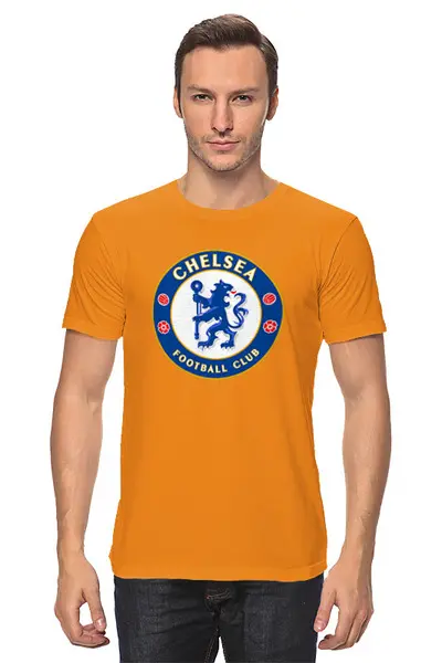 Заказать мужскую футболку в Москве. Футболка классическая CHELSEA FC от balden - готовые дизайны и нанесение принтов.