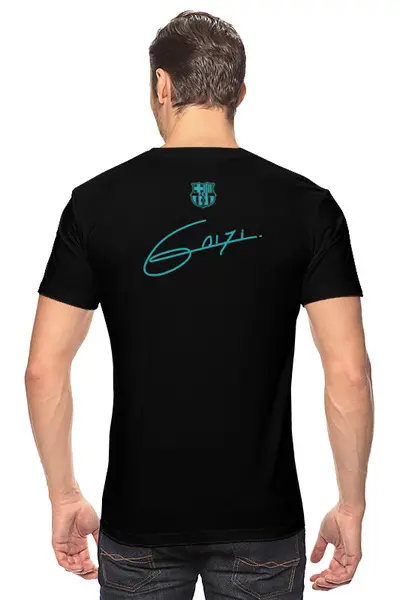Заказать мужскую футболку в Москве. Футболка классическая FC Barcelona | Griezmann Number 17 (2021) от 0x000000123 - готовые дизайны и нанесение принтов.