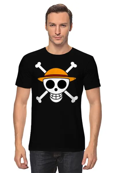 Заказать мужскую футболку в Москве. Футболка классическая One Piece от Y L - готовые дизайны и нанесение принтов.