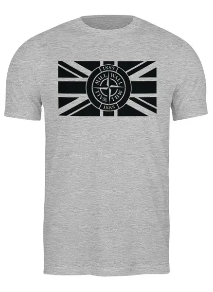 Заказать мужскую футболку в Москве. Футболка классическая Millwall SI Union Jack от Millwall Supporters Club Russia - готовые дизайны и нанесение принтов.