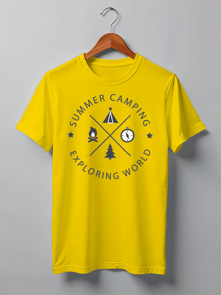 Заказать мужскую футболку в Москве. Футболка классическая Mountains от oneredfoxstore@gmail.com - готовые дизайны и нанесение принтов.
