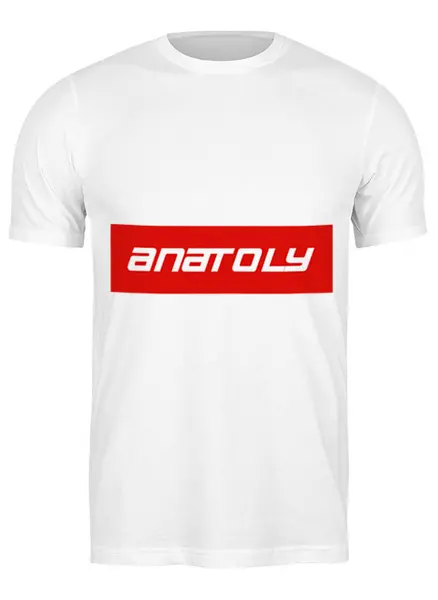Заказать мужскую футболку в Москве. Футболка классическая Anatoly от THE_NISE  - готовые дизайны и нанесение принтов.