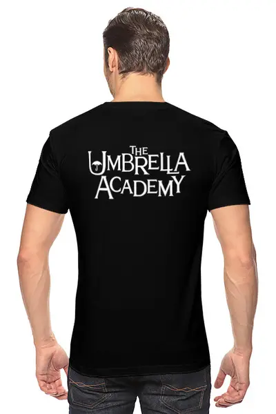 Заказать мужскую футболку в Москве. Футболка классическая UMBRELLA ACADEMY от robus - готовые дизайны и нанесение принтов.
