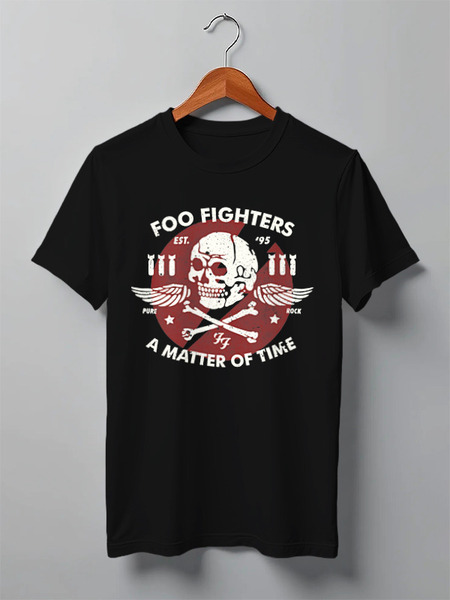 Заказать мужскую футболку в Москве. Футболка классическая Foo Fighters от geekbox - готовые дизайны и нанесение принтов.