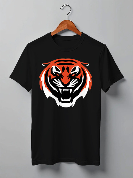 Заказать мужскую футболку в Москве. Футболка классическая Тигр (Tiger) от fanart - готовые дизайны и нанесение принтов.