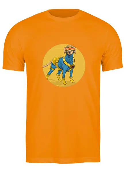 Заказать мужскую футболку в Москве. Футболка классическая Супергерои: "Циклоп" от Виктор Гришин - готовые дизайны и нанесение принтов.