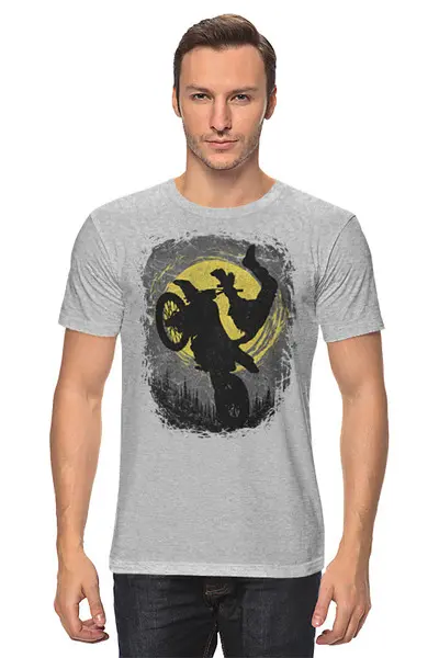 Заказать мужскую футболку в Москве. Футболка классическая Sun Ride от oneredfoxstore@gmail.com - готовые дизайны и нанесение принтов.