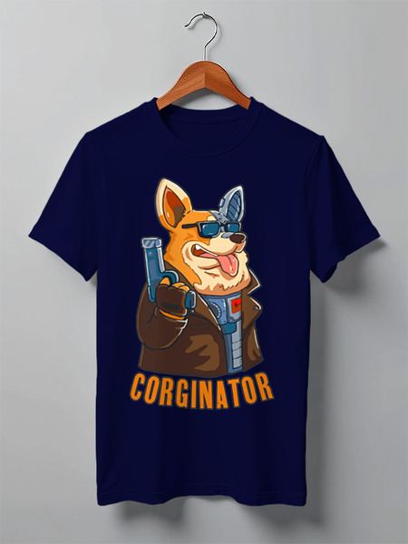 Заказать мужскую футболку в Москве. Футболка классическая ◈CORGINATOR◈ от balden - готовые дизайны и нанесение принтов.