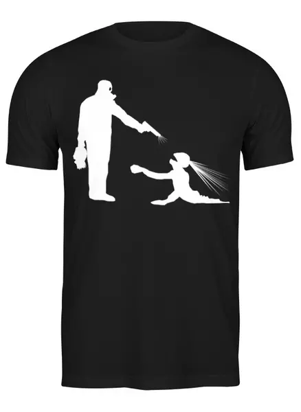 Заказать мужскую футболку в Москве. Футболка классическая Zombies от oneredfoxstore@gmail.com - готовые дизайны и нанесение принтов.