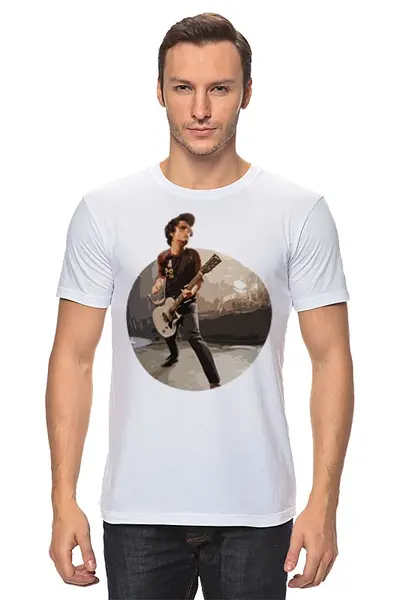 Заказать мужскую футболку в Москве. Футболка классическая Green Day от Just Paul - готовые дизайны и нанесение принтов.