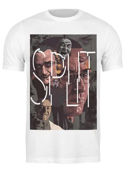 Заказать мужскую футболку в Москве. Футболка классическая Сплит / Split от kino.printio.ru - готовые дизайны и нанесение принтов.
