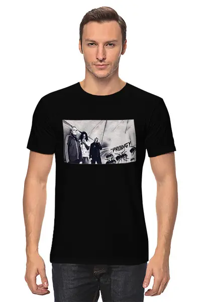 Заказать мужскую футболку в Москве. Футболка классическая The Prodigy от Fedor - готовые дизайны и нанесение принтов.