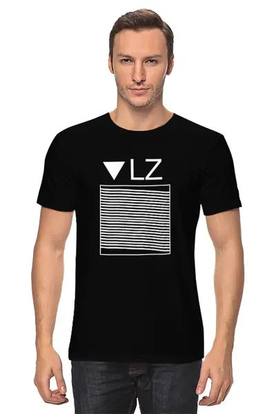 Заказать мужскую футболку в Москве. Футболка классическая VLZ music от velez - готовые дизайны и нанесение принтов.